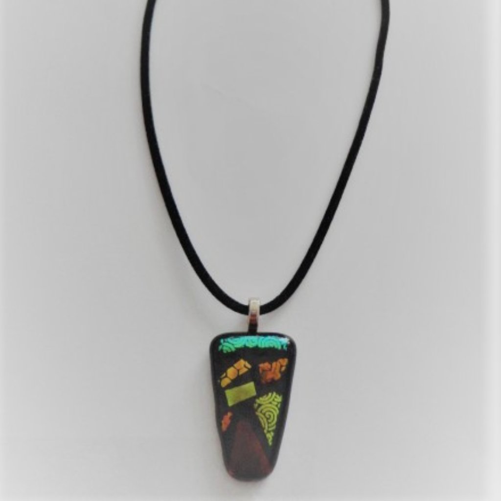 Fused Glass Pendant (One Of A Kind)